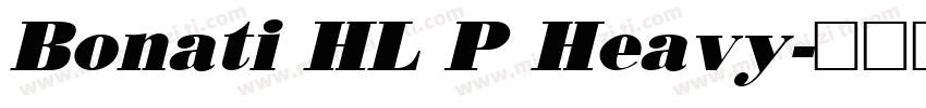 Bonati HL P Heavy字体转换